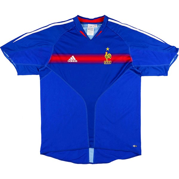 Authentic Camiseta Francia 1ª Retro 2004 Azul
